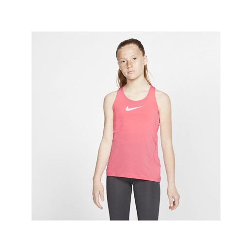 Koszulka bez rękawów dla dużych dzieci (dziewcząt) Nike Pro - Różowy Nike XS Nike poland