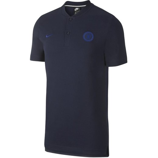 Męska koszulka piłkarska polo Chelsea FC - Niebieski