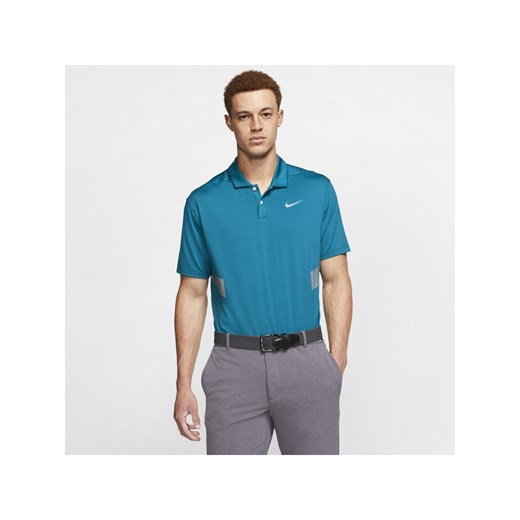 Męska koszulka polo do golfa Nike Dri-FIT Vapor - Niebieski