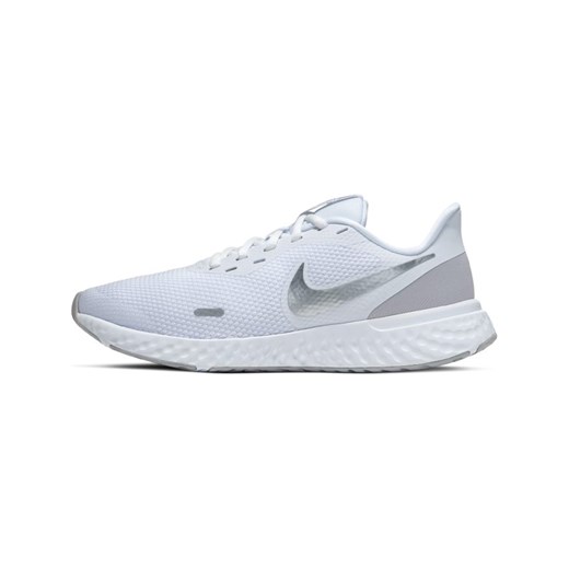 Buty sportowe damskie Nike do biegania revolution płaskie bez wzorów 