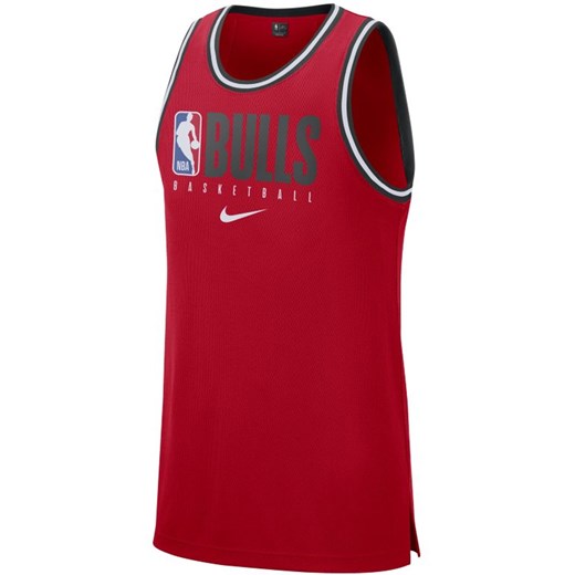 Męska koszulka bez rękawów NBA Chicago Bulls Nike Dri-FIT - Czerwony