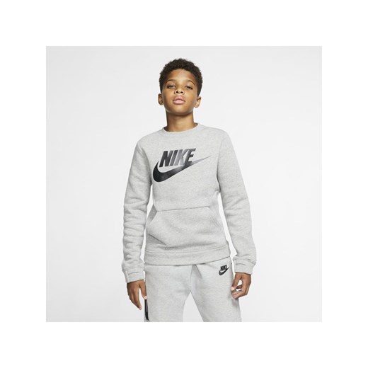 Bluza dla dużych dzieci Nike Sportswear Club Fleece - Szary