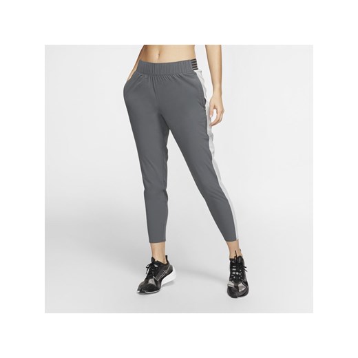 Damskie spodnie do biegania 7/8 Nike Essential - Szary
