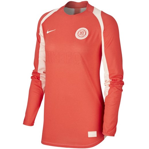 Damska koszulka piłkarska z długim rękawem Nike F.C. - Czerwony