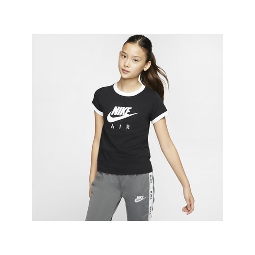 T-shirt dla dużych dzieci Nike Air - Czerń