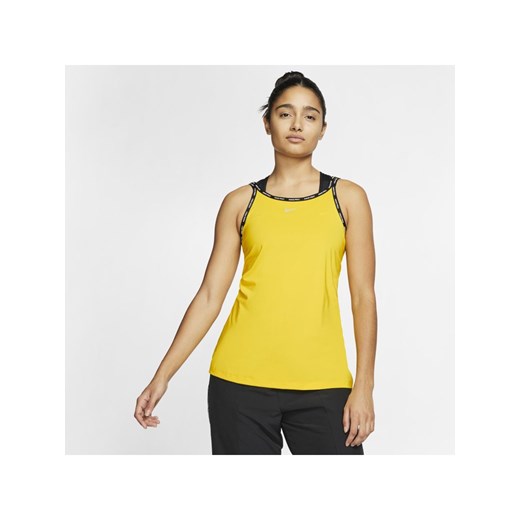 Damska koszulka bez rękawów Nike Pro - Żółć
