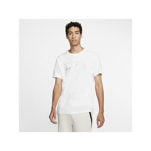 T-shirt męski Nike biały z krótkim rękawem 