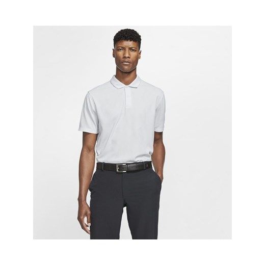 Męska koszulka polo do golfa w kolorze moro Nike Dri-FIT Tiger Woods - Biel