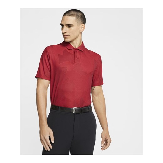 T-shirt męski Nike czerwony moro z krótkimi rękawami 