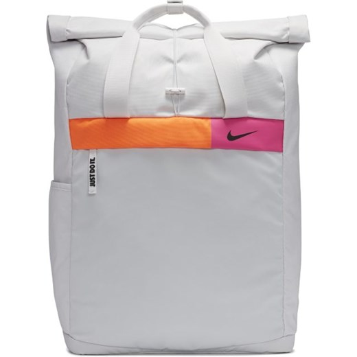 Damski plecak treningowy z grafiką Nike Radiate - Srebrny