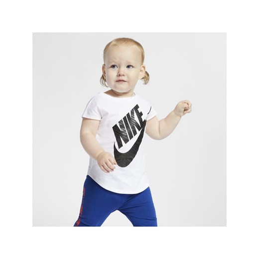 T-shirt dla niemowląt Nike Sportswear (12–24 M) - Biel