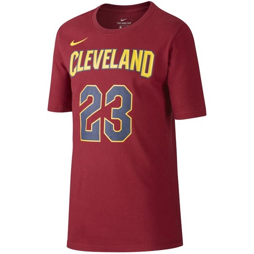 T-shirt do koszykówki dla dużych dzieci (chłopców) Nike Icon NBA Cavaliers (James) - Czerwony