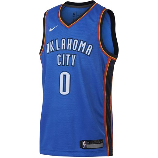 Koszulka NBA dla dużych dzieci Russell Westbrook Oklahoma City Thunder Nike Icon Edition Swingman - Niebieski