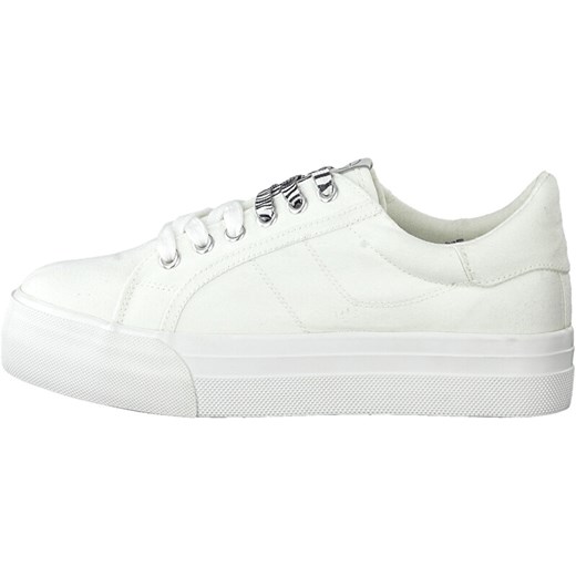 Buty sportowe damskie Tamaris w stylu casual młodzieżowe sznurowane białe bez wzorów 