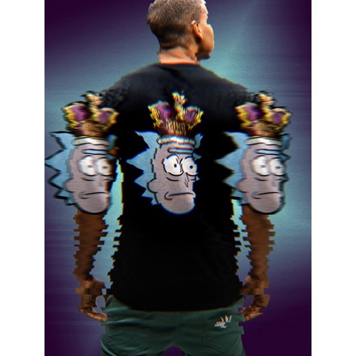 Koszulka Z Krótkim Rękawem Rick And Morty King Of S#!t Czarna  Rick And Morty XL UrbanCity.pl