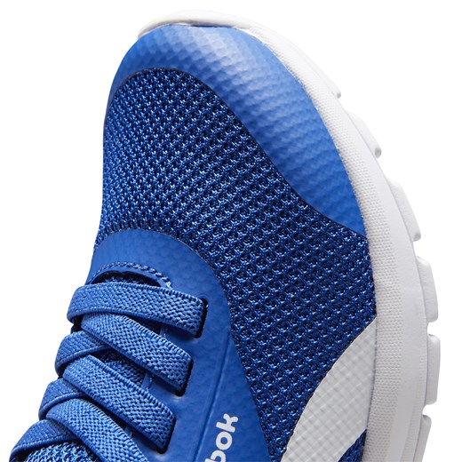 Buty sportowe dziecięce Reebok niebieskie sznurowane na rzepy bez wzorów 