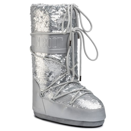 Śniegowce MOON BOOT - Classic Disco Plus 140253001 Silver Moon Boot  42/44 eobuwie.pl