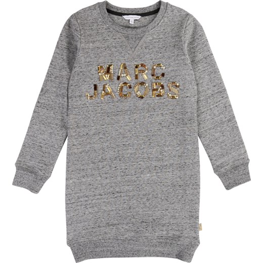 Sukienka dziewczęca Little Marc Jacobs z napisami 