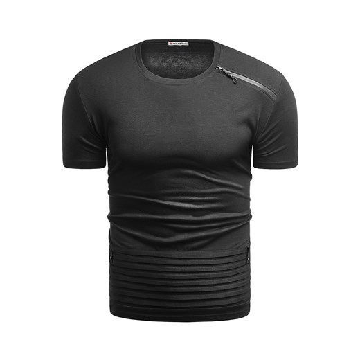 Wyprzedaż koszulka t-shirt HY222 - czarna Risardi  S promocyjna cena  