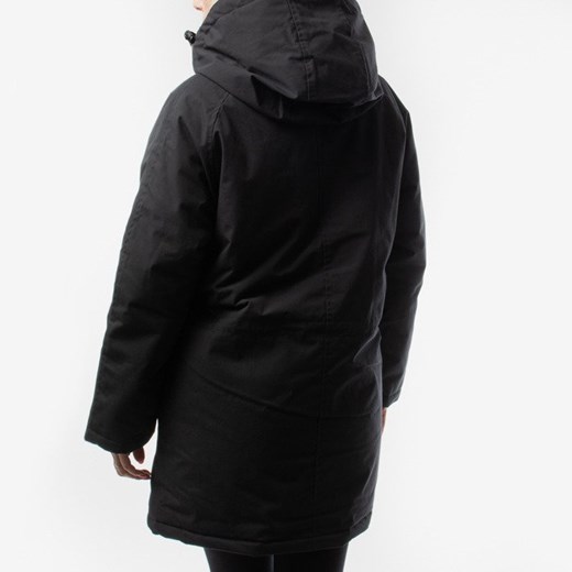 Czarna kurtka damska Carhartt Wip z kapturem casual długa 