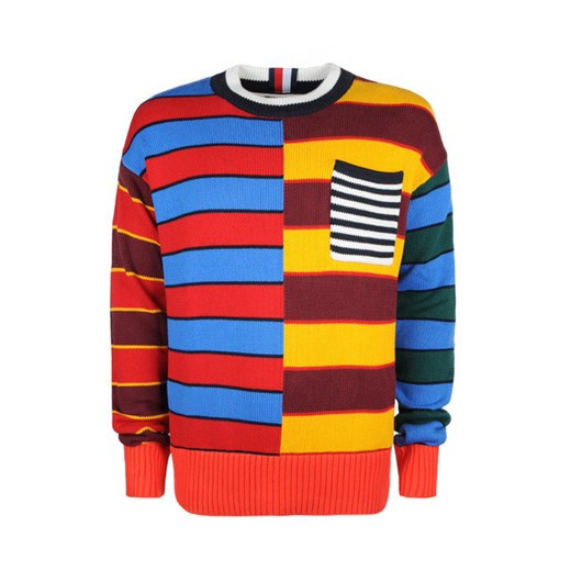 Sweter męski Tommy Hilfiger w abstrakcyjne wzory 