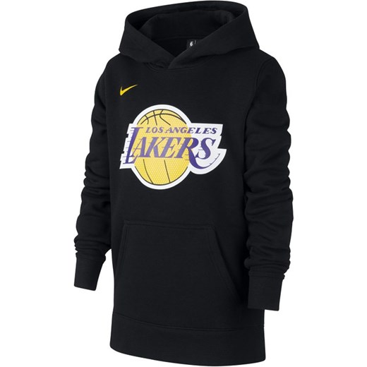 Bluza z kapturem Nike NBA dla dużych dzieci Los Angeles Lakers Statement Edition - Czerń