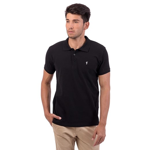 T-shirt męski Polo Club casualowy bez wzorów z bawełny z krótkim rękawem 