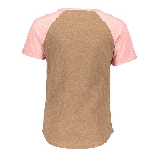 Koszulka "Not" w kolorze jasnobrązowo-różowym  Street Called Madison 116 okazyjna cena Limango Polska 