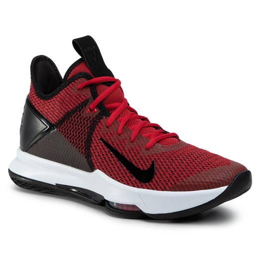 Buty sportowe męskie czerwone Nike z tworzywa sztucznego wiązane na wiosnę 