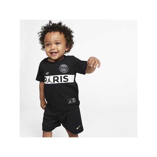T-shirt z krótkim rękawem dla maluchów PSG - Czerń Nike 52.5 Nike poland