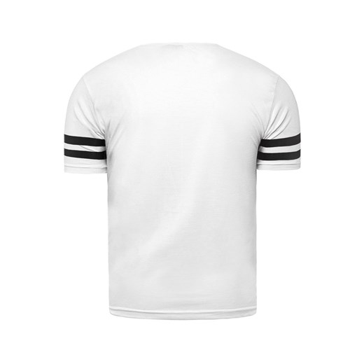 Wyprzedaż koszulka t-shirt W80929 - biała Risardi  XXL wyprzedaż  
