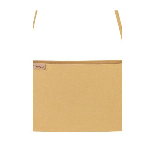 Nodo bag "S" musztardowa kopertówka z paskiem na ramię