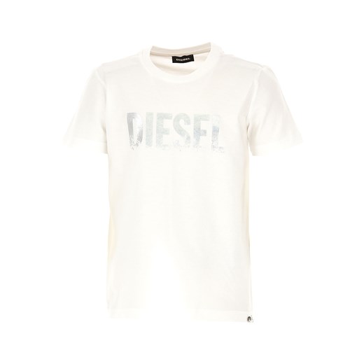 Diesel Koszulka Dziecięca dla Dziewczynek, biały, Bawełna, 2019, 10Y 12Y 14Y 16Y 4Y 6Y 8Y Diesel  16Y RAFFAELLO NETWORK