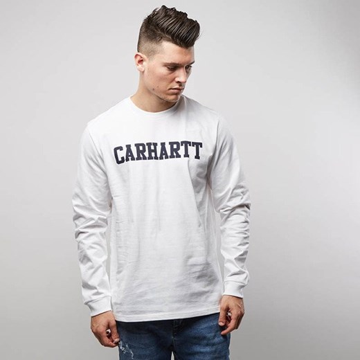Koszulka Carhartt WIP L/S College Longsleeve white / navy  Carhartt Wip XL bludshop.com