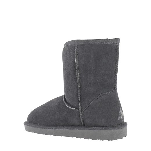 Śniegowce damskie Nicebay szare ze skóry na jesień 