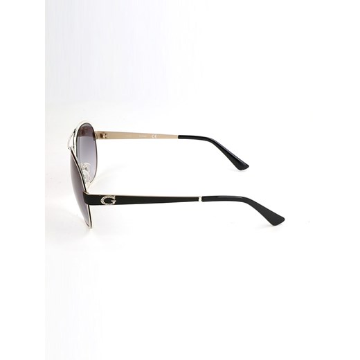 Damskie okulary przeciwsłoneczne w kolorze czarno-szaro-złotym