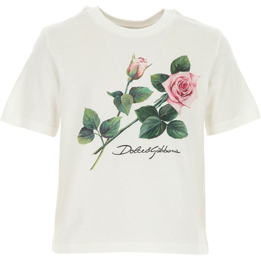 Dolce & Gabbana Koszulka Dziecięca dla Dziewczynek, biały, Bawełna, 2019, 10Y 12Y 2Y 6Y  Dolce & Gabbana 10Y RAFFAELLO NETWORK
