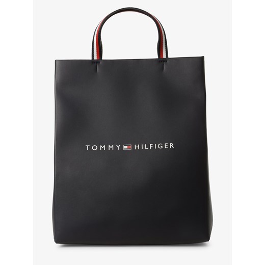 Shopper bag Tommy Hilfiger mieszcząca a6 czarna 