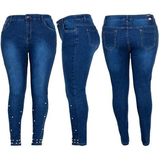 Niebieskie jeansy damskie Royalfashion.pl 