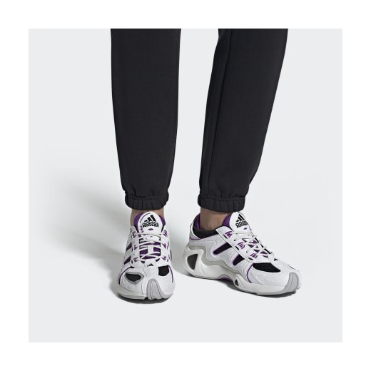 Buty sportowe damskie Adidas białe zamszowe gładkie 