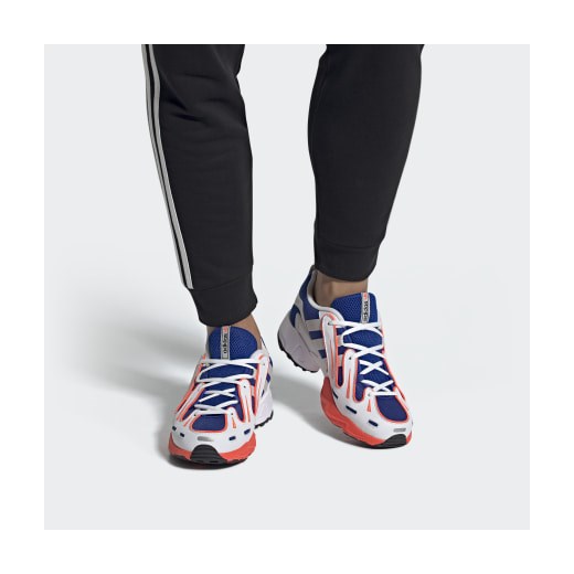 Buty sportowe męskie Adidas eqt support wielokolorowe wiązane skórzane na wiosnę 