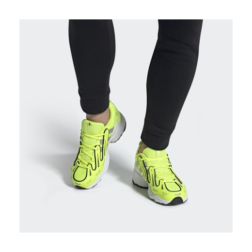 Buty sportowe męskie zielone Adidas equipment sznurowane 