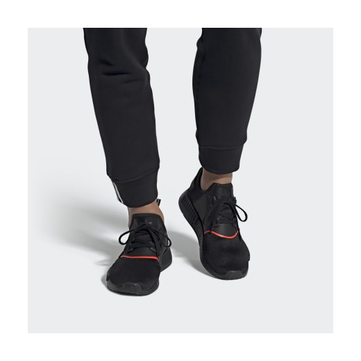 Adidas buty sportowe damskie nmd czarne wiązane płaskie 