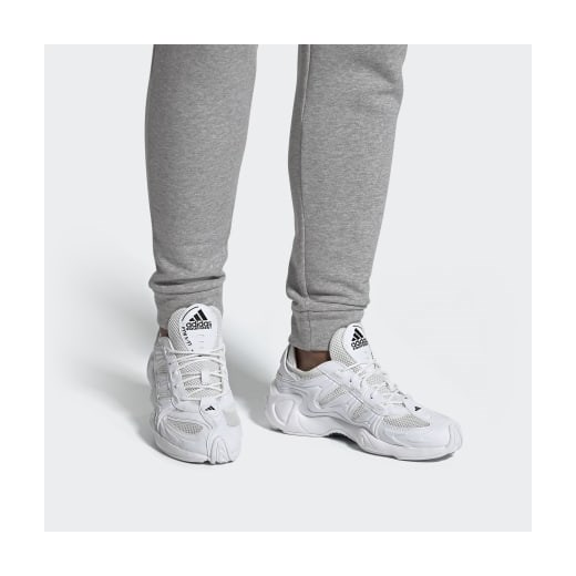 Buty sportowe męskie Adidas equipment białe sznurowane zamszowe 
