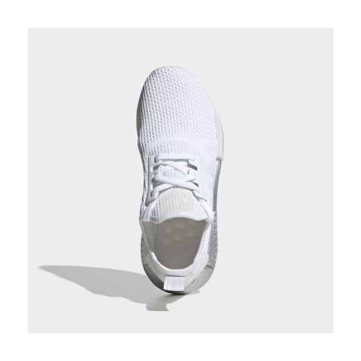 Białe buty sportowe damskie Adidas nmd wiązane gładkie 