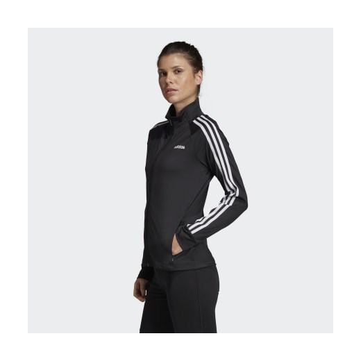Bluza damska Adidas sportowa czarna z aplikacją 