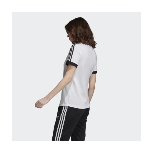 Bluzka damska Adidas w sportowym stylu z krótkimi rękawami dzianinowa z okrągłym dekoltem 