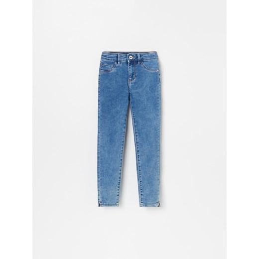 Reserved - Jeansowe spodnie skinny fit - Niebieski  Reserved 146 