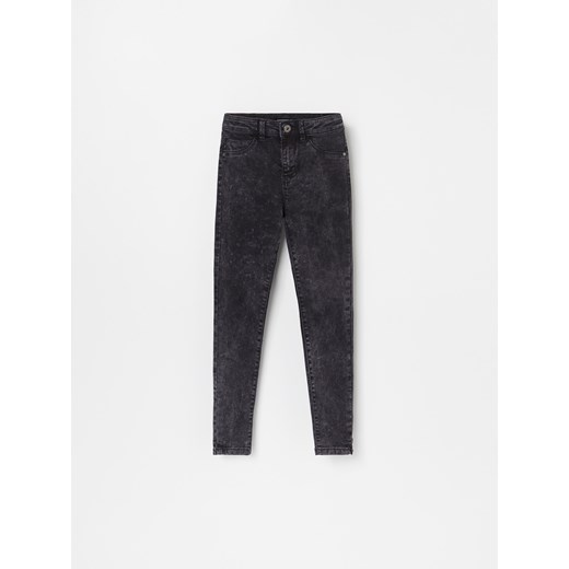 Reserved - Jeansowe spodnie skinny fit - Szary Reserved  158 