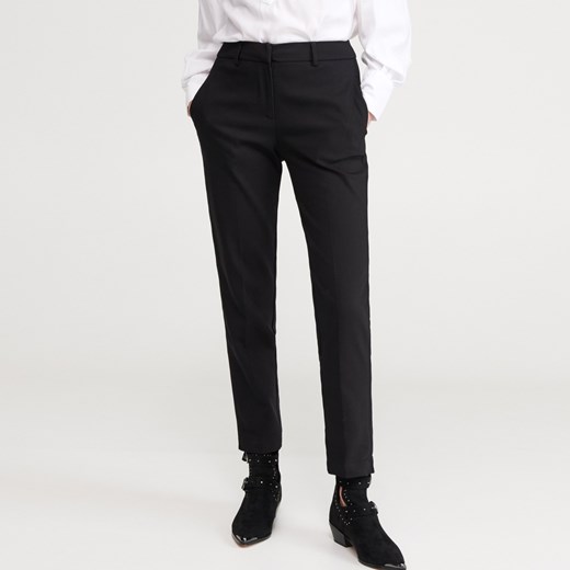 Reserved - Eleganckie spodnie z kantem - Czarny  Reserved 34 